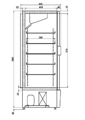 Холодильный шкаф Ариада Рапсодия R1520MC (дверь-купе)