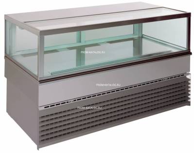 Витрина холодильная Unis Georgia 1000, Square Low, inox