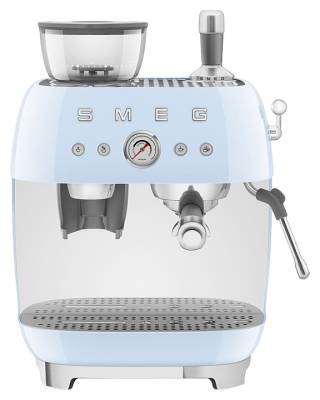 Эспрессо кофемашина SMEG EGF03PBEU пастельная голубая