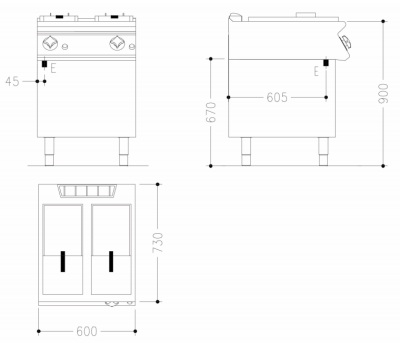 Фритюрница Mareno NF76E102